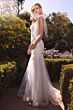 Andrea and Leo A1039W Bow Strap Plunging Sides Wedding Dress