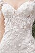 Andrea and Leo A1073W Scoop Back Illusion Sleeve Bridal Dress