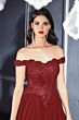 LaDivine 7258 Chiffon A-Line Scalloped Neck Evening Dress