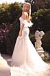 Andrea and Leo A1068W Feather Sleeve Sweetheart Neck Wedding Dress