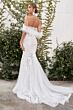 Andrea and Leo A1068W Feather Sleeve Sweetheart Neck Wedding Dress