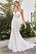 Andrea and Leo A1068W Feather Sleeve Sweetheart Neck Wedding Dress