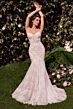 Andrea and Leo WL031 Sweetheart Neck Organza Topper Wedding Gown