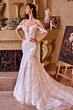 Andrea and Leo WL051 Cold-Shoulder Trumpet Lace Bridal Gown