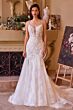 Andrea and Leo WL051 Cold-Shoulder Trumpet Lace Bridal Gown