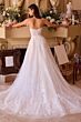 Andrea and Leo WL052 Plunging Neck Strapless Lace Bridal Dress
