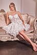 Andrea and Leo WL081 Basque Waist A-Line Short Bridal Dress