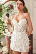 Andrea and Leo WL083 Corset Bodice Sweetheart Neck Short Wedding Dress