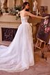 Andrea and Leo WL044 Removable Overskirt Strapless Lace Bridal Gown