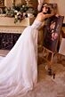 Andrea and Leo WL044 Removable Overskirt Strapless Lace Bridal Gown