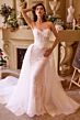 Andrea and Leo WL044 Removable Overskirt Strapless Lace Bridal Gown