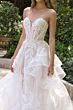 Andrea and Leo WL059 Layered Skirt Sweetheart Neck Bridal Gown