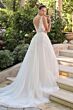 Andrea and Leo WL064 Plunging V-Neck Sheer Side Bridal Gown