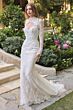 Andrea and Leo WL071 Sweetheart Neck Lace Topper Wedding Gown