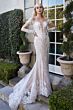 Andrea and Leo A1022 Plunging Neckline Wedding Dress