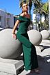 Astee T2011 Off The Shoulder Back Slit Fitted Maid of Honor Dress