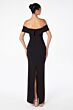 Astee T2011 Off The Shoulder Back Slit Fitted Maid of Honor Dress