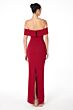 Astee T2011 Off The Shoulder Back Slit Fitted Maid of Honor Dress