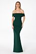 Astee T2011 Off The Shoulder Back Slit Fitted Maid of Honor Dress