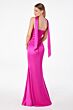 Astee T2012 Strapless Satin Slim-Flare Maid of Honor Dress