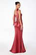 Astee T2012 Strapless Satin Slim-Flare Maid of Honor Dress