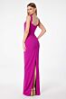 Astee T3000 Wide Strap Square Neck Column Maid of Honor Dress