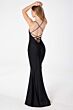 Astee T3001 Lace Up Back Slim-Flare Maid of Honor Dress