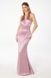 Astee by LaDivine T2001 Empire Waist Plunging Halter Bridesmaid Dress