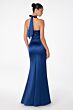 Astee by LaDivine T2001 Empire Waist Plunging Halter Bridesmaid Dress