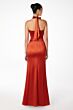 Astee by LaDivine T2001 Empire Waist Plunging Halter Bridesmaid Dress