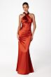 Astee by LaDivine T2005 Crisscross Halter Backless Bridesmaid Dress