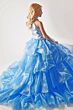 Ava Presley 38021 Tiered Skirt Halter Neck Mini Pageant Dress