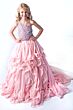Ava Presley 38024 Strappy Back Sequined Top Mini Pageant Dress