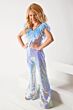 Ava Presley 38046 Flare Leg Sequined Mini Pageant Jumpsuit