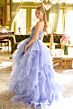Ava Presley 28575 Beaded Top Ruffle Skirt Dress
