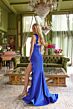 Ava Presley 29171 Ruffle High Slit One-Shoulder Dress