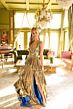 Ava Presley 29220 Halter Neck Pleated Metallic A-Line Dress