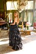 Ava Presley 29232 Ruffle Skirt Beaded Corset Bodice Dress