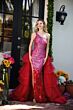 Ava Presley 29236 Ruffle Overskirt One-Shoulder Sequin Dress