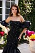 Ava Presley 29243 Removable Sleeve Beaded Mermaid Dress