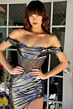 Ava Presley 29256 High Slit Illusion Bodice Off-The-Shoulder Dress