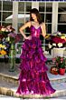 Ava Presley 29263 Front Cutout Tiered Skirt Pleated Dress