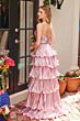 Ava Presley 29263 Front Cutout Tiered Skirt Pleated Dress