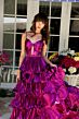 Ava Presley 29263 Front Cutout Tiered Skirt Pleated Dress
