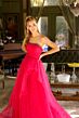 Ava Presley 29524 Ruched Bodice Strapless Tulle Dress