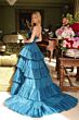 Ava Presley 29529 Ruffle Skirt Strapless Beaded Neck Dress