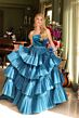 Ava Presley 29529 Ruffle Skirt Strapless Beaded Neck Dress