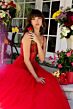 Ava Presley 29530 Beaded Sweetheart Neck Basque Waist Dress