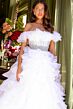 Ava Presley 29533 Off-The-Shoulder Ruffle Skirt Dress