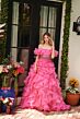 Ava Presley 29533 Off-The-Shoulder Ruffle Skirt Dress